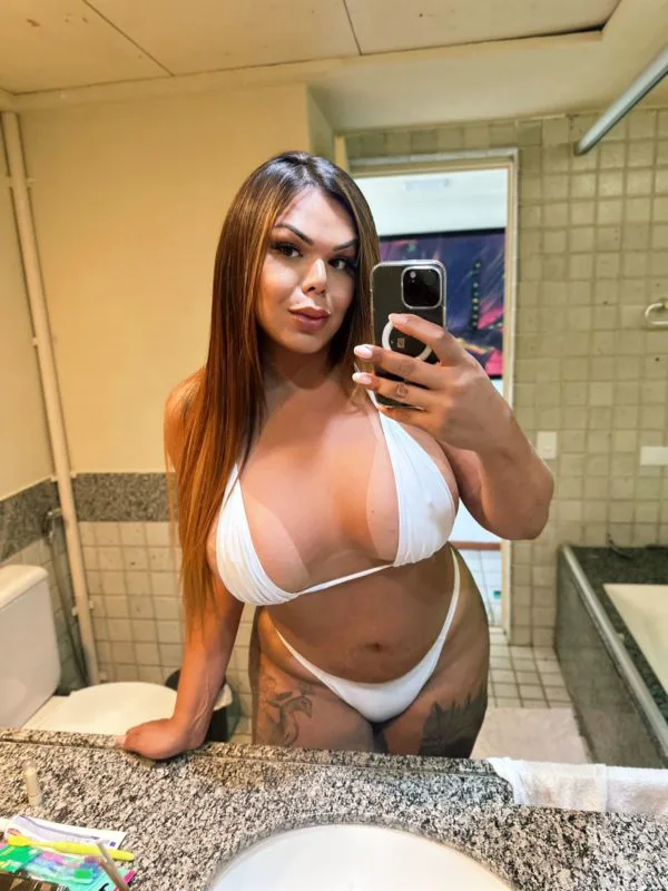 Acompanhante Trans Rosa XXL em Poços de Caldas - Foto 34 - Transex Brasil