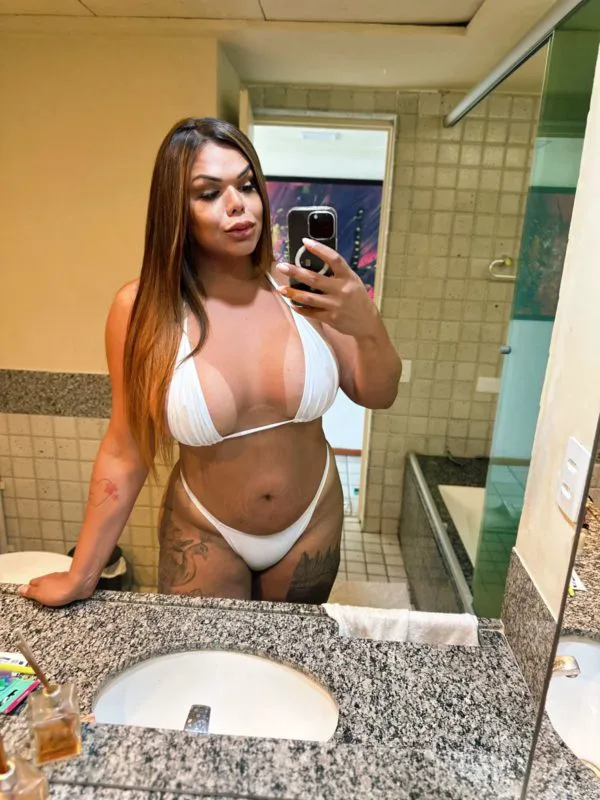 Acompanhante Trans Rosa XXL em Poços de Caldas - Foto 35 - Transex Brasil